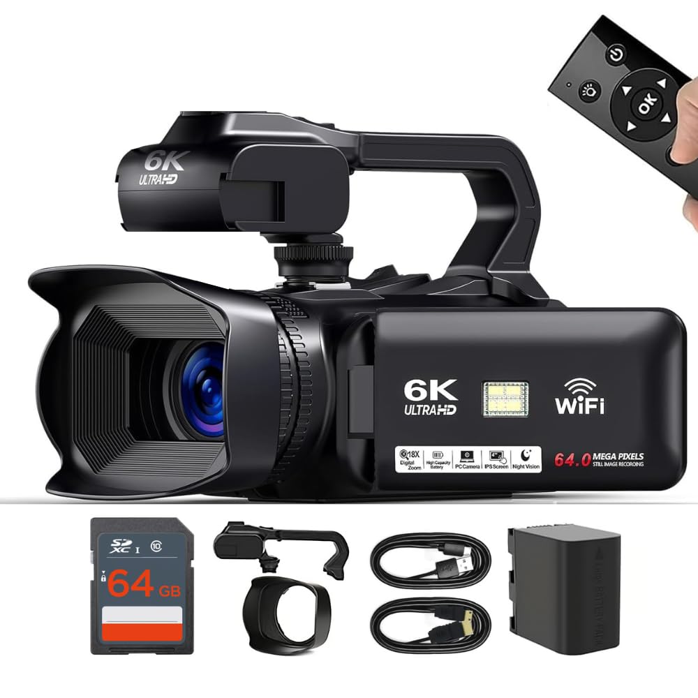 Amazon.com : KLIOMAX 4K/6K Video Camera Camcorder – 64MP Vlogging